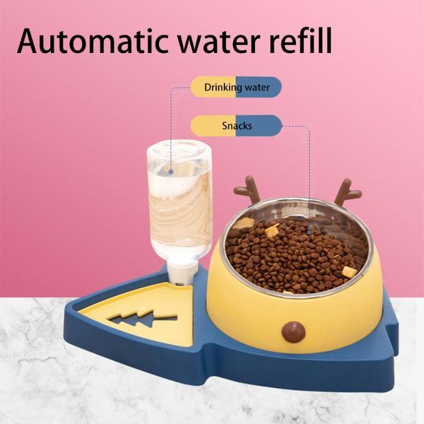 

cat bowls & feeders pet feeding bowl dog slow water down eating for dogs supplies pets feeder