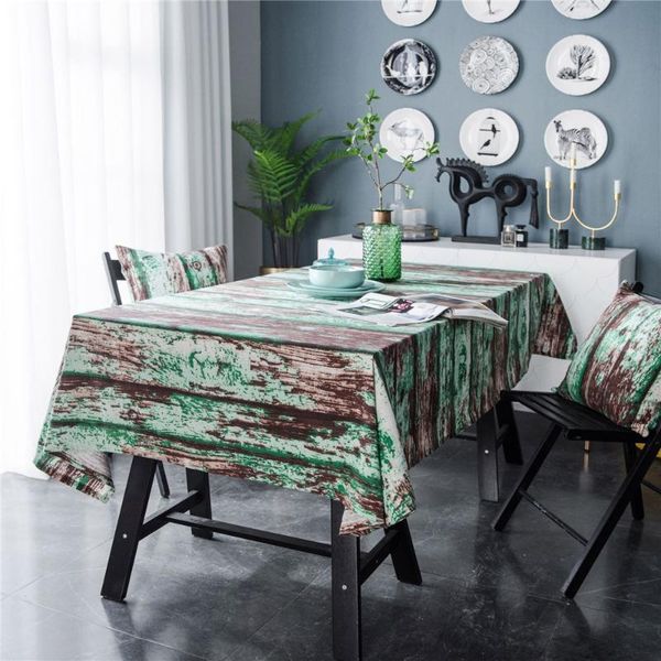 

creative retro simulation wood grain tablecloth po background cloth party wedding home decor table