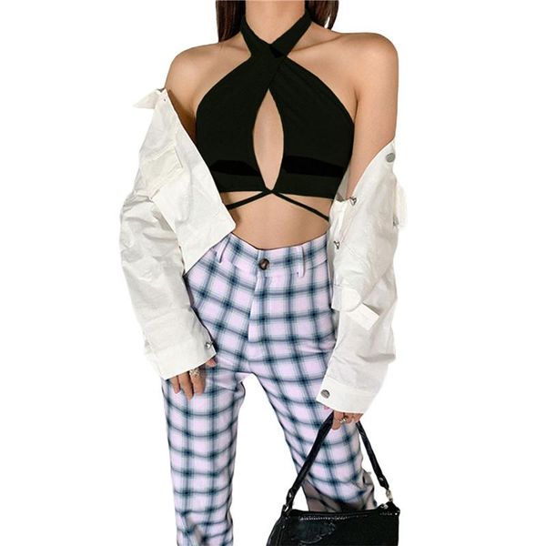 

women's tanks & camis women sleeveless crop , solid color deep v-neck off-the-shoulder camisole, black/ orange, White