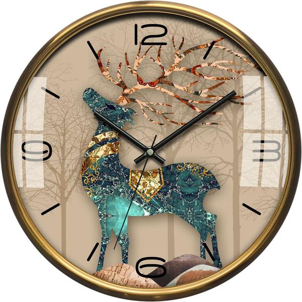 

wall clocks nordic luxury clock vintage metal living room bedroom watches home decor mute gold quartz undefined zegary gift