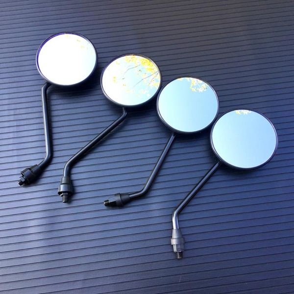 

motorcycle mirrors 2pcs 8mm/10mm universal round side back view mirror motorbike e-bike scooter rearview