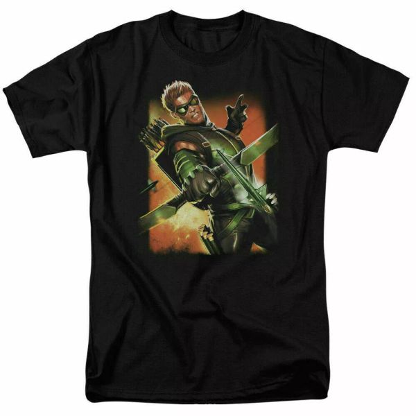 

Green Arrow # 1 T Shirt Licensed Comic Book Tee Black, White;black