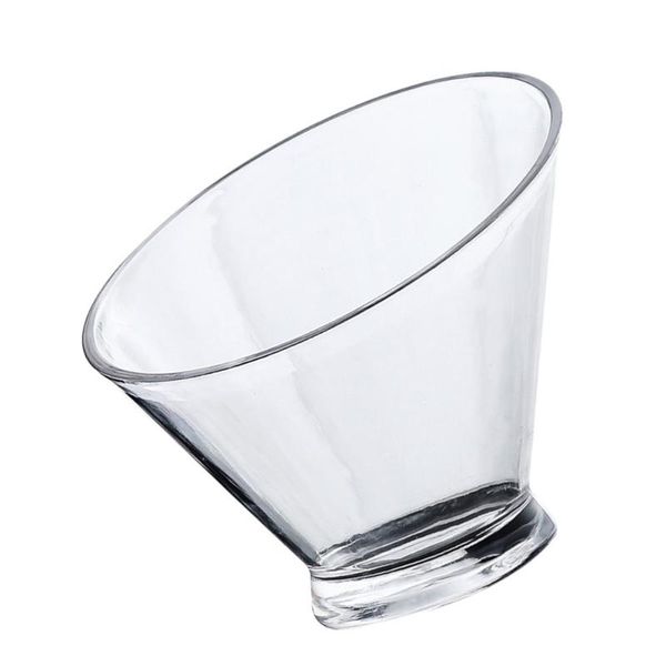 

bowls acrylic slant salad bowl clear snack container serving for dessert fruit vegetable (19cm)