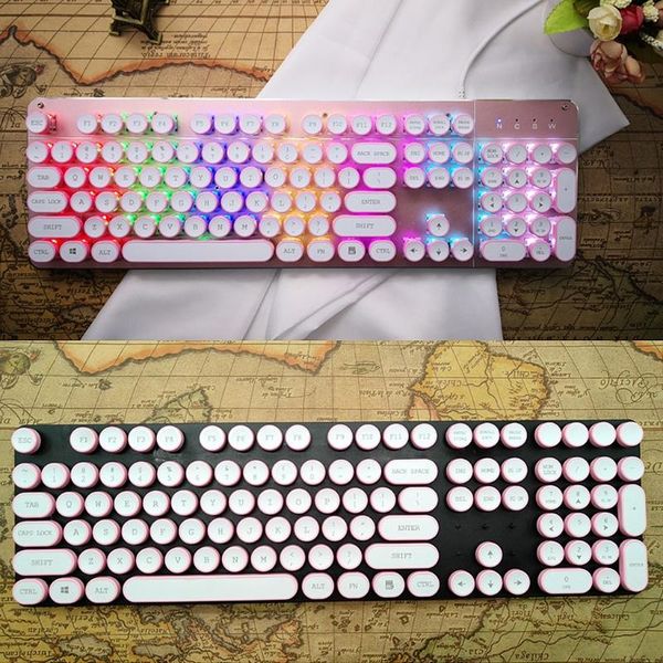 

keycap retro steam punk typewriter mechanical keyboard 108 keys p9ye keyboards