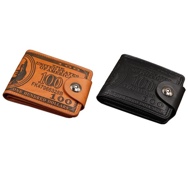 

wallets fashi1pc men classic hasp casual brown holders purse wallet for, Red;black