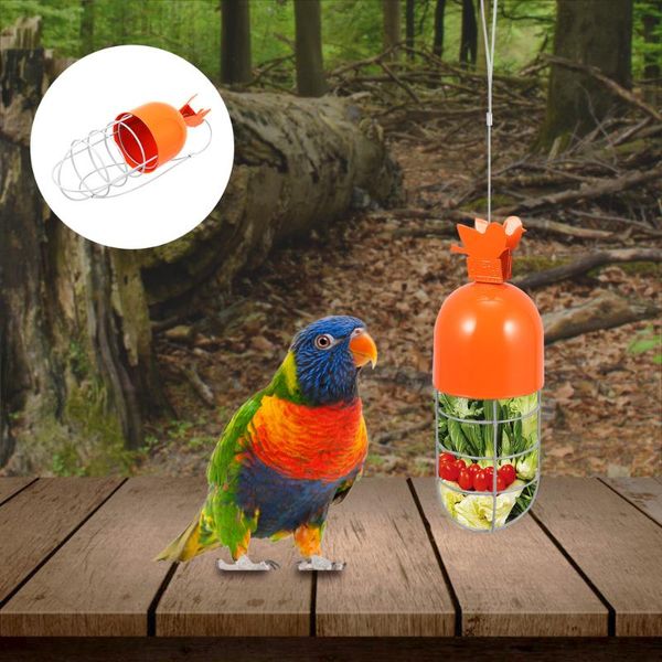 

other bird supplies feeders hanging feeding tool container for outside (orange)