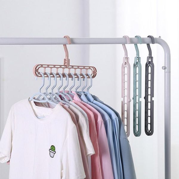 

hangers & racks clothes hanger anti-slip drying rack hook wardrobe organizer multi-port support storage for
