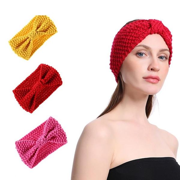 

1pcs vintage knit yoga sports hairband turban women hair band goods bands