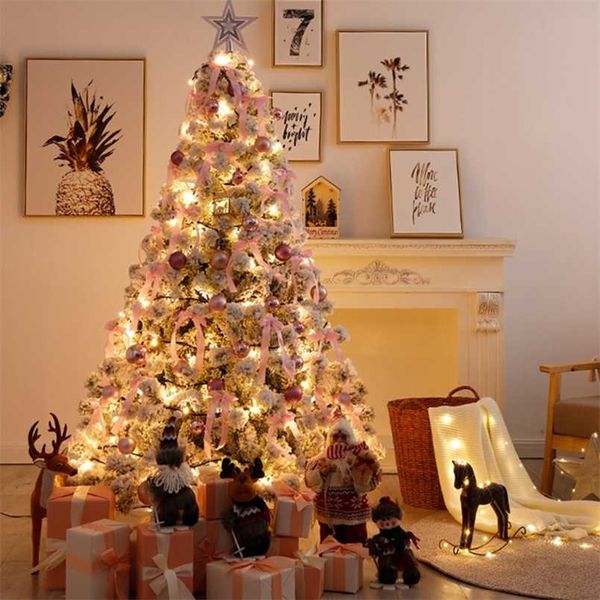 Ornamento de árvore de natal branco artificial ornamento decoração de festa de mesa decoração 211019