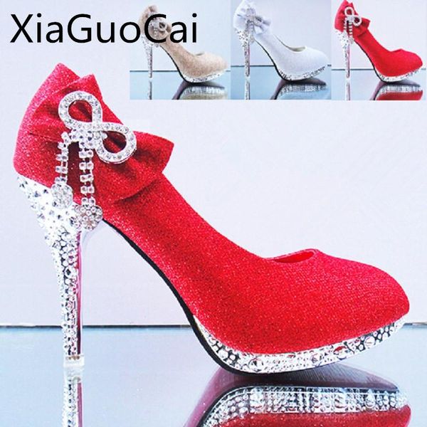 

butterfly knot diamond women bridal shoes high heels royal stiletto golden wedding for party x48050 dress, Black