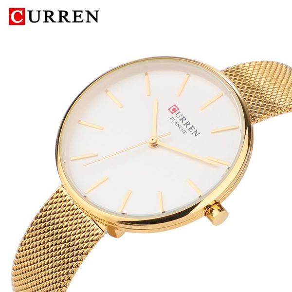 

wristwatches curren women watches ladies waterproof wristwatch gold clock female fashion quartz 2021 hours, Slivery;brown