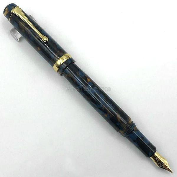 

fountain pens jinhao business resin acrylic blue & black pen with converter ef/f/bent nib writing supply for office school