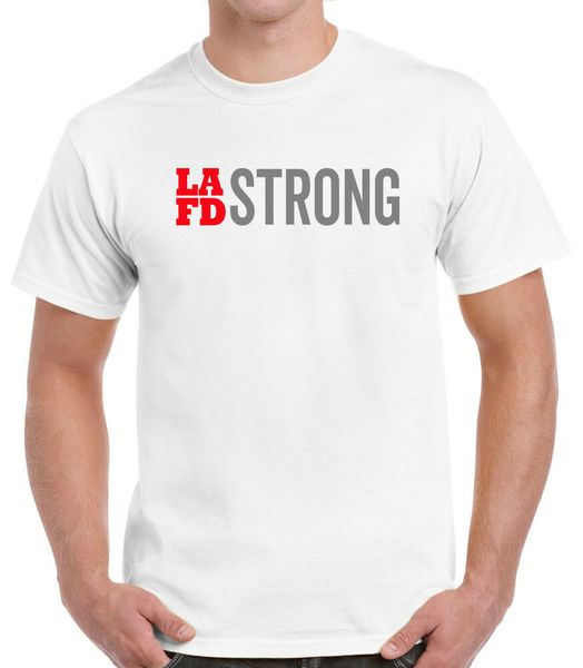 

jennifer garner lafd strong t-shirt, White;black