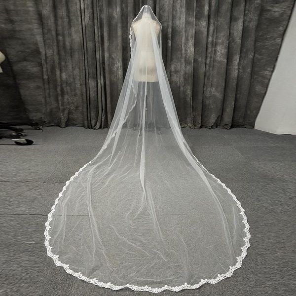 

bridal veils one layer long veil wedding party hair accessories real sample, Black