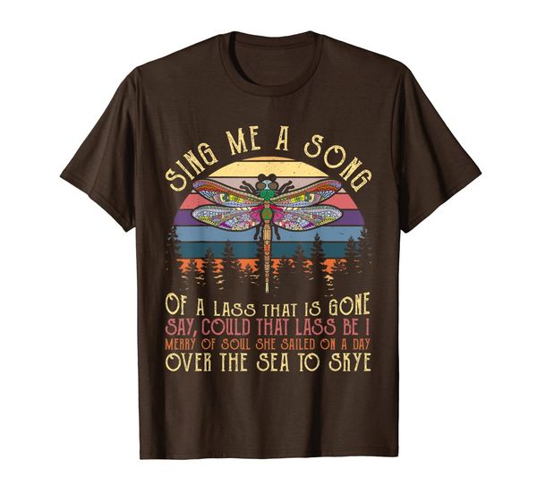 

sing me a song of a lass that is gone over the sea to skye t-shirt, White;black