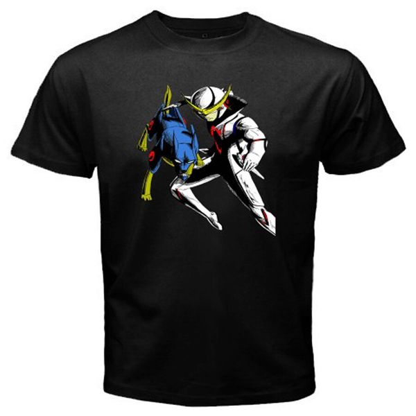 

new casshern and friender anime cartoon men's black t-shirt size s to 3xl, White;black