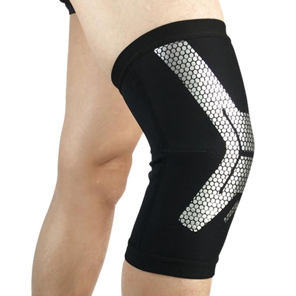 

leg sleeve knee pad guard protector gym sports kneepad for basketball football cycling climbing x85 elbow & pads, Black;gray