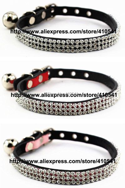 

dog collars & leashes arrival pet puppy cat collar fashion with rhinestones leads safe
