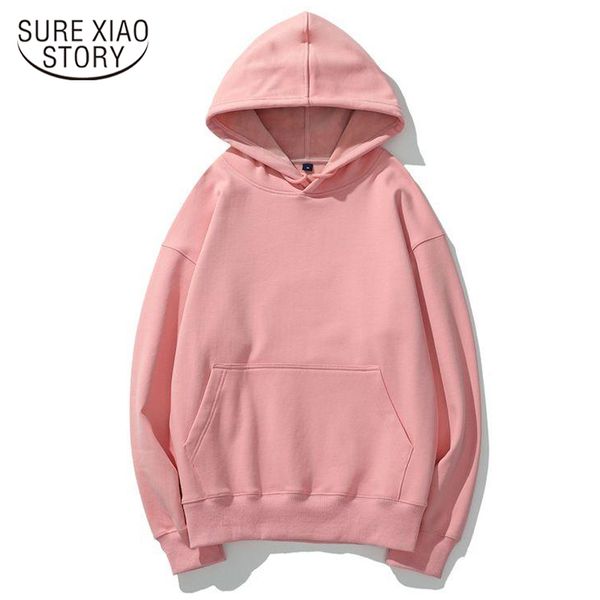 Inverno Casual Sólida Lã Hoodies Moletom Mulheres Plus Size 5XL Pullover Casaco Ladies Roupas 11982 210415