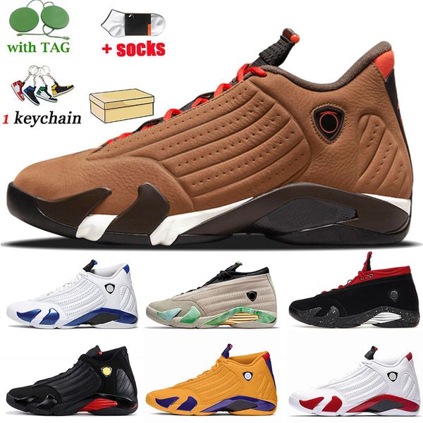 

winterized jumpman 14s men fashion basketball shoes 14 mens trainers university gold candy cane fortune thunder chameleon se black red lipst, White;red