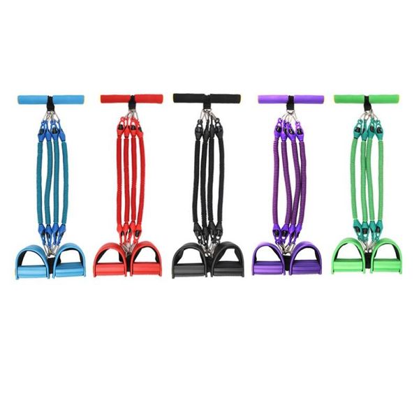 

tubes elastic pull rope exerciser rower belly home gym resistance bands set sport training band for fitness equipment
