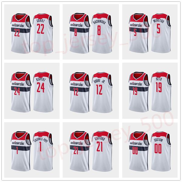 

washington's wizards's men rui hachimura bradley beal daniel gafford kyle kuzma isaiah todd custom white association jersey, Black;red