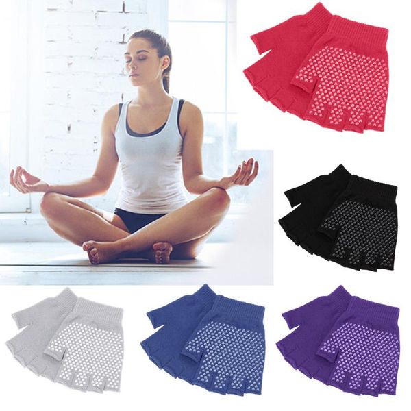 

women gym body building training sports no-slip yoga pilates gloves workout cycling, Black