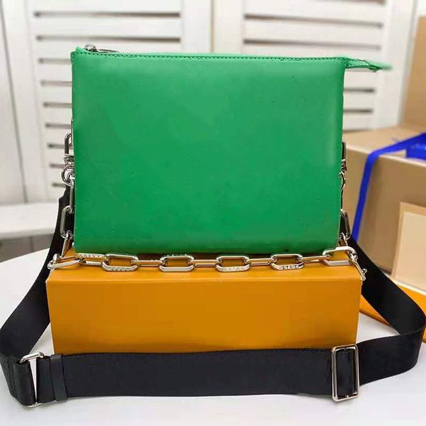 

luxury summer 2021 embossed puffy leather chain bag coussin pm handbag fashion-forward shoulder bags cross-body with the strap purse wallet