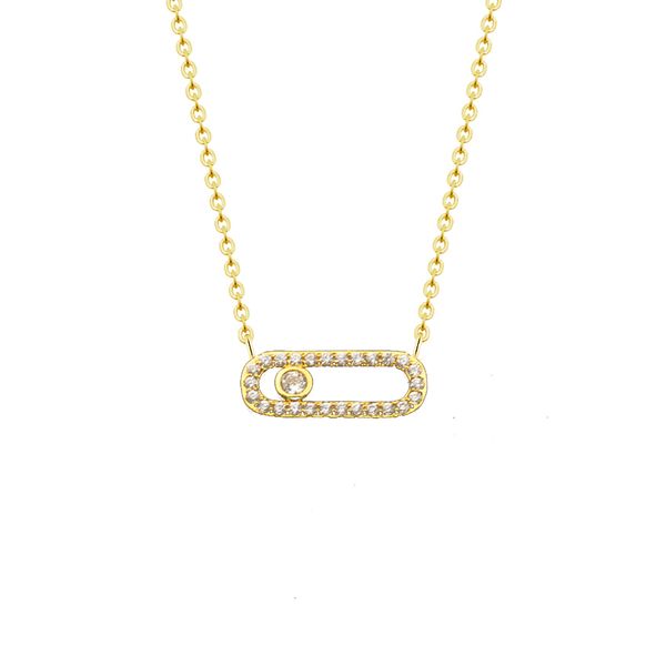 Кристаллические ожерелья из нержавеющей стали CZ CZ Beads Choker подвеска ожерелье для женщин избранные золотая цепь друг подарок BFF LuxuryJewevelry Y0301