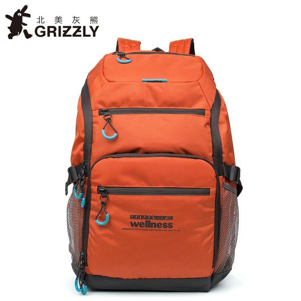 

backpack grizzly fashion men large capacity school bags for teenager boys casual mochila waterproof breathable travel bag
