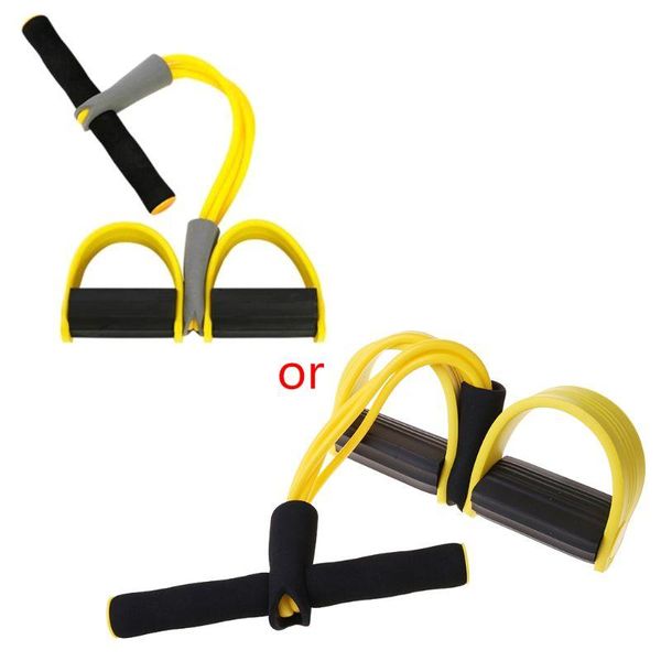 

fitness gym 4 tube resistance elastic bands pedal exerciser sit-up pull expander 77hc