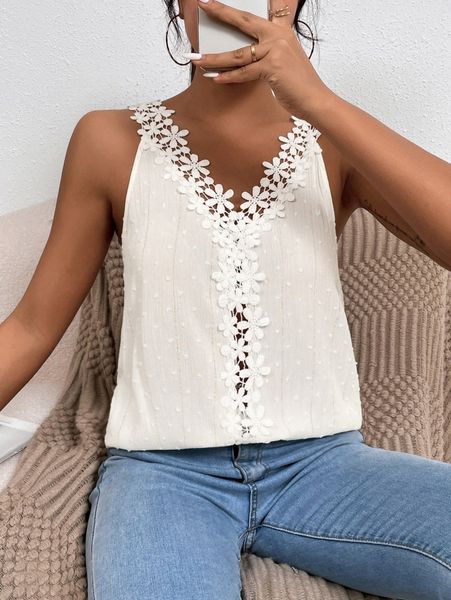 

appliques swiss dot 90g4#, White