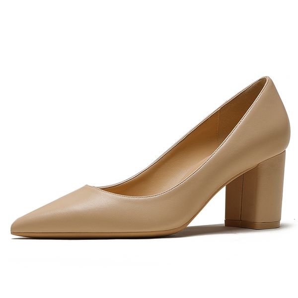 

dress shoes sapatos feitos à mão em couro legítimo feminino, sapatos de salto quadrado sólido alta qualida tamanho gran n0052, primavera 5rb, Black