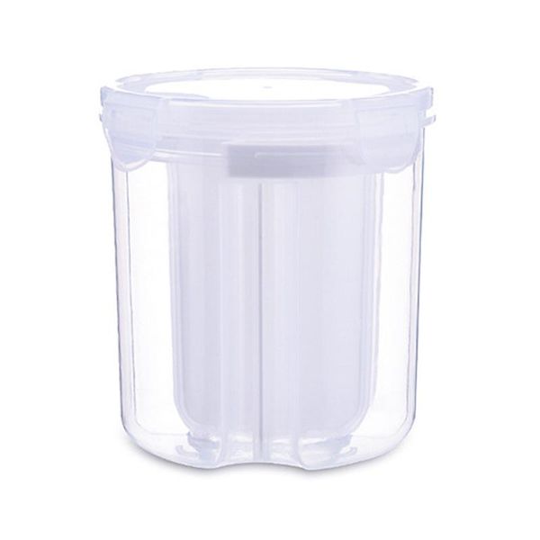 

storage bottles & jars 1pc plastic food lattices sealed crisper grains tank kitchen sorting box container