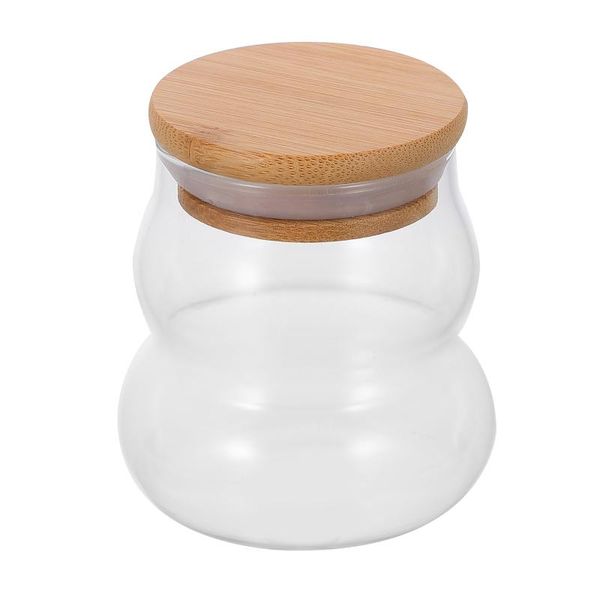 

transparent tea caddy practical glass sealed jar canister storage container kitchen organizer bottles & jars