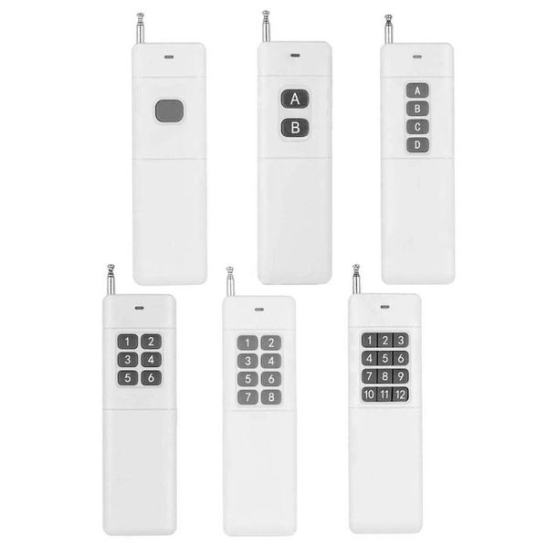 

smart home control 3000m long range distance high power 1ch 2ch 4ch 6ch 8ch 12ch 1 2 4 6 8 12 ch rf remote transmitter 315/433 mhz