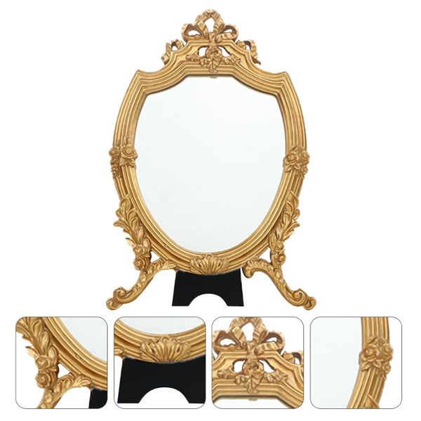 

mirrors 1pc delicate durable make-up mirror tablemakeup cosmetic tool golden