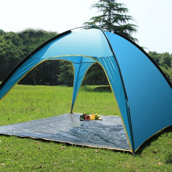 

tents and shelters strand camping zelt silber-beschichtet regendicht anti-uv outdoor hinterhof picknicks zel sun angeln reisen shelter sonne