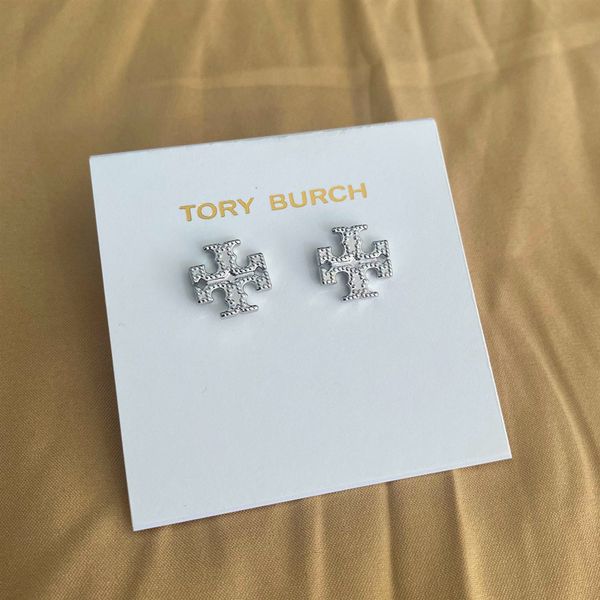 

aaa designer jewelry new fashion brass electroplating 18 k gold double letter earrings, small and versatile earrings, Golden