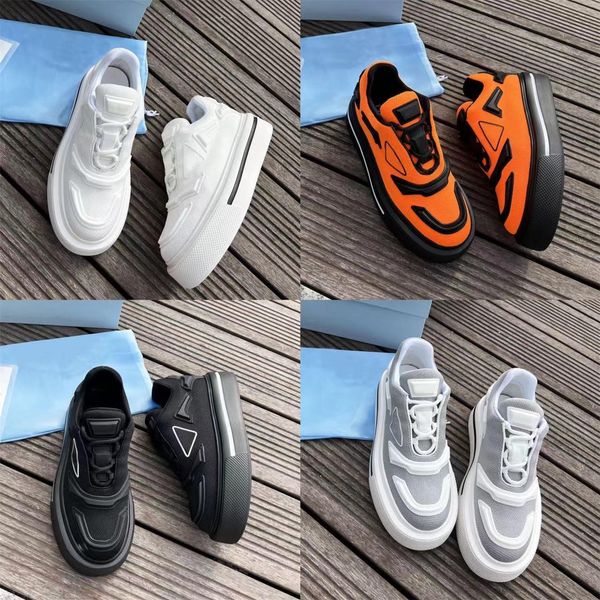 

designer sneakers men women high platform casual shoes fashion triangle sand shoe luxury wearproof running shoes outdoor sneaker lacing popu, Black