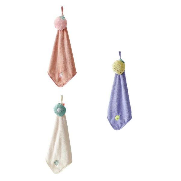 

hooks & rails 3pcs baby nursery hand towel quick-drying hanging kitchen wipe