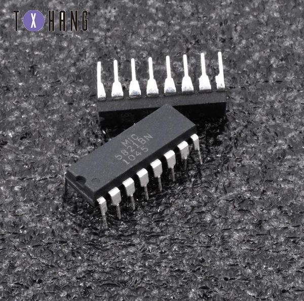 

integrated circuits 5/10pcs mic5821bn 5821bn mic5821 16pins 8-bit serial-input latched drivers ic