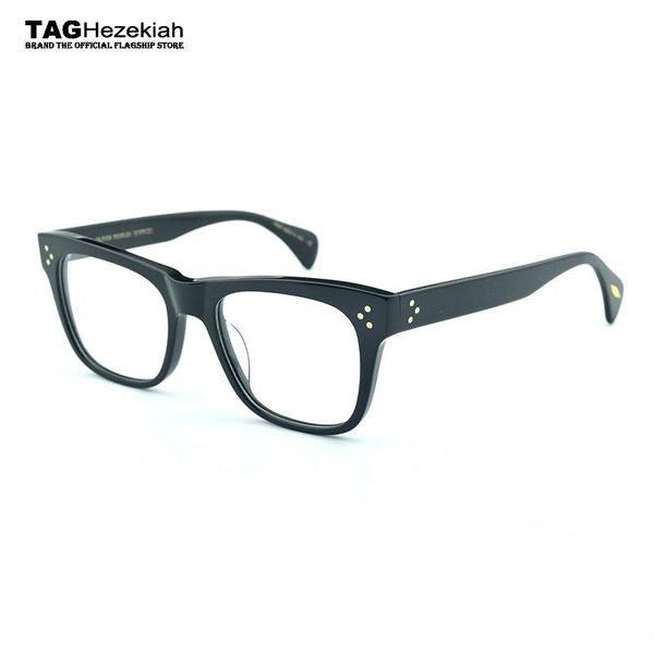 

fashion sunglasses frames tag hezekiah retro glasses frame women 2021 brand designers create it by hand eyeglasses men computer optical, Black