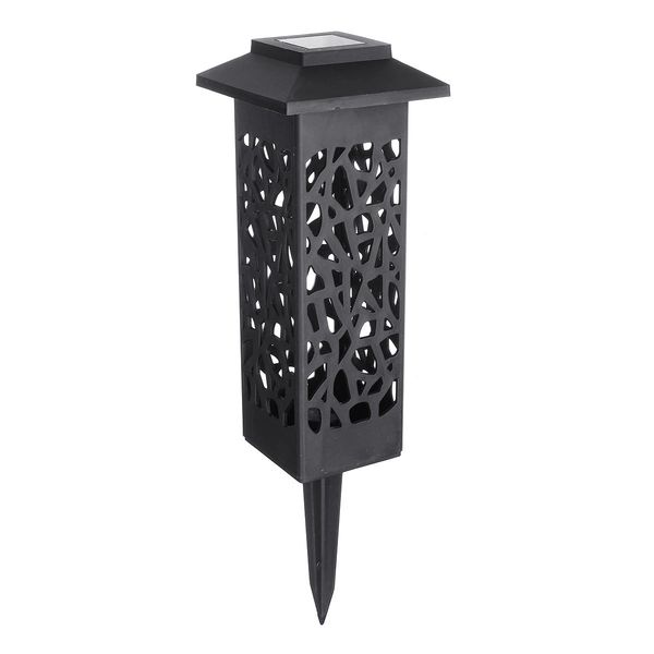 

4pcs solar path street light led garden pathway lights powered auto on/off landscape lighting security for yard - warm