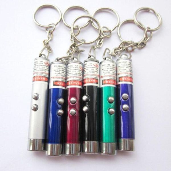 

cat toys 3-in-1 portable mini laser light pointer led torch beam keychain