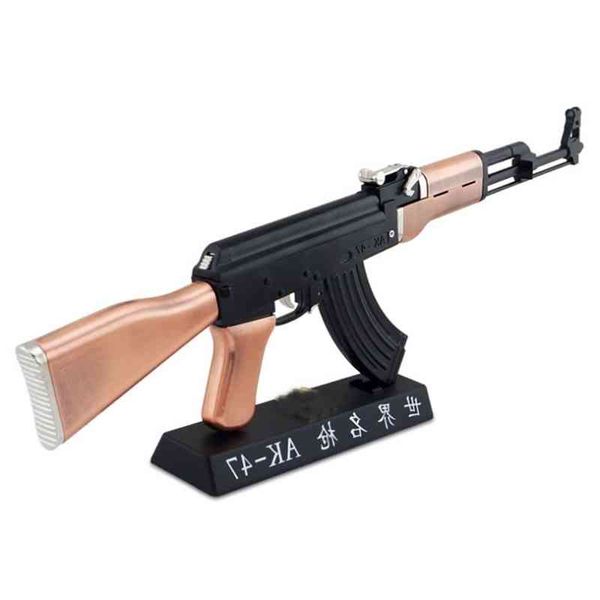 

231: 2.05ak47 assault rifle model all metal detachable toy non launching collection alloy ornament