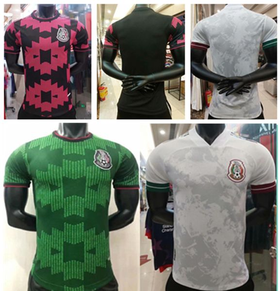 

2021 mexico soccer jerseys copa america camisetas 20 21 chicharito lozano dos santos guardado moreno alvarez football shirts, Black;yellow