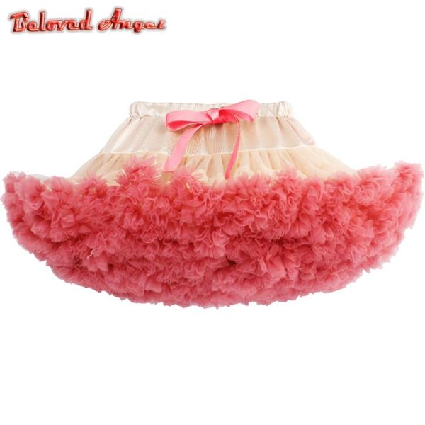 

skirts fashion girls tutu baby ballerina pettiskirt children fluffy tulle skirt kids dance ballet girl casual candy colors