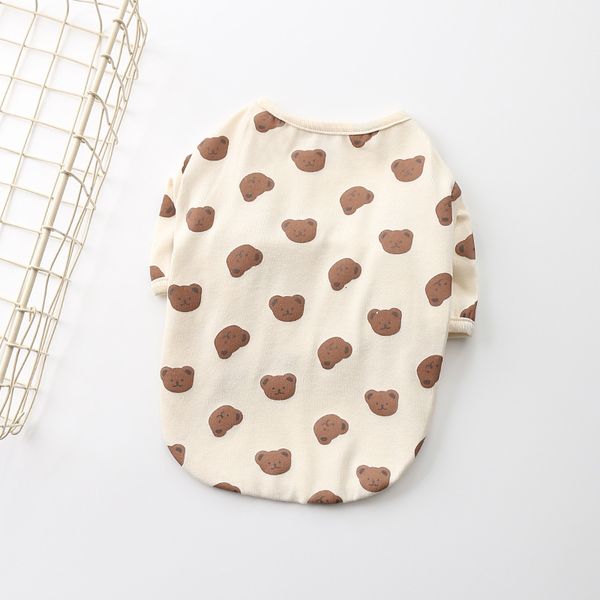

pet 2021 spring and summer cotton elastic fadou teddy dog clothing