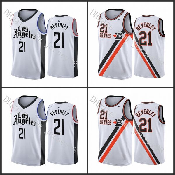 

los angeles clippers men #21 patrick beverley men retro jersey, Black